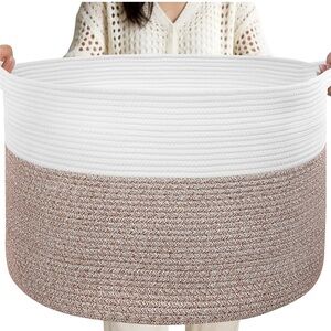 XXL large laundry basket 90L Cotton Storage Basket storage and organizers